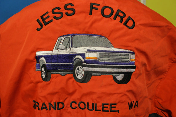 1996 Jess Ford F150 Dealership Embroidered Jacket. Vintage 90's Grand Coulee