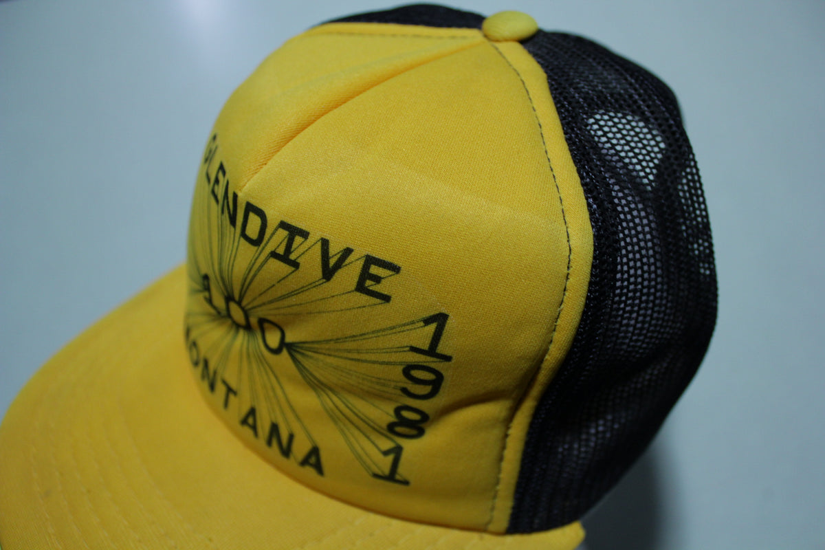 Glendive Montana 100 1881-1981 Vintage 80's Adjustable Snap Back Hat