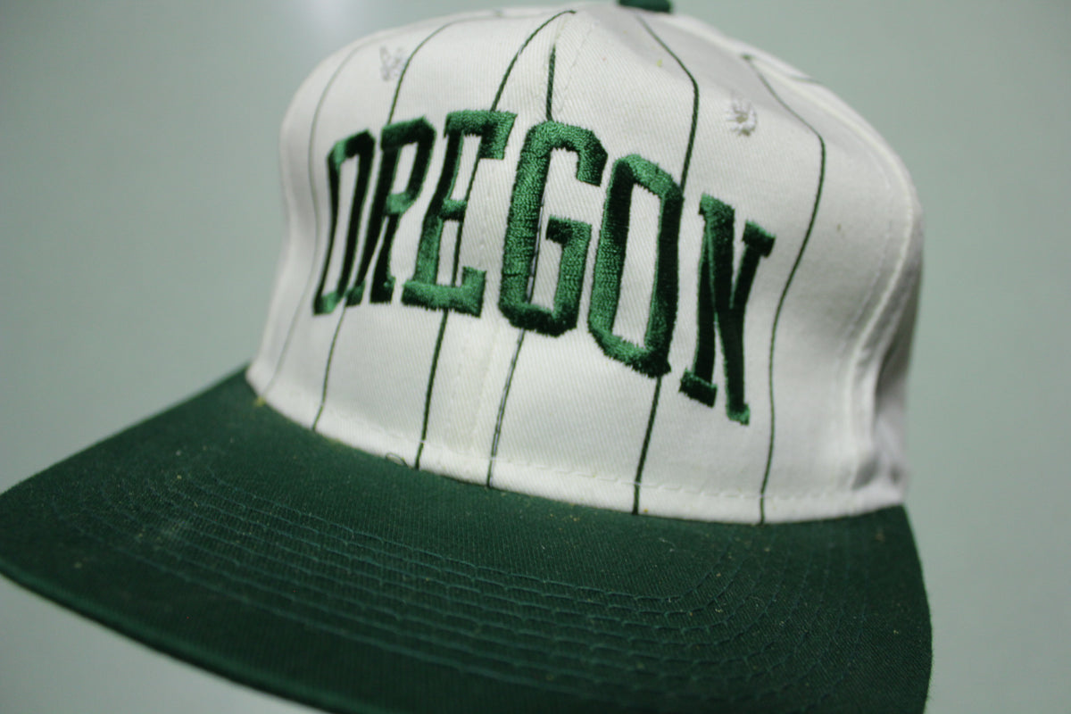 Oregon Pinstripe Collegiate Vintage 80's Adjustable Snap Back Hat