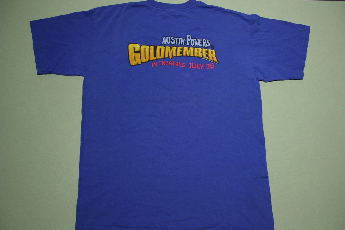 Austin Powers Goldmember 2002 Taco Bell Double Licensed Movie Promo Mike Myers T-Shirt