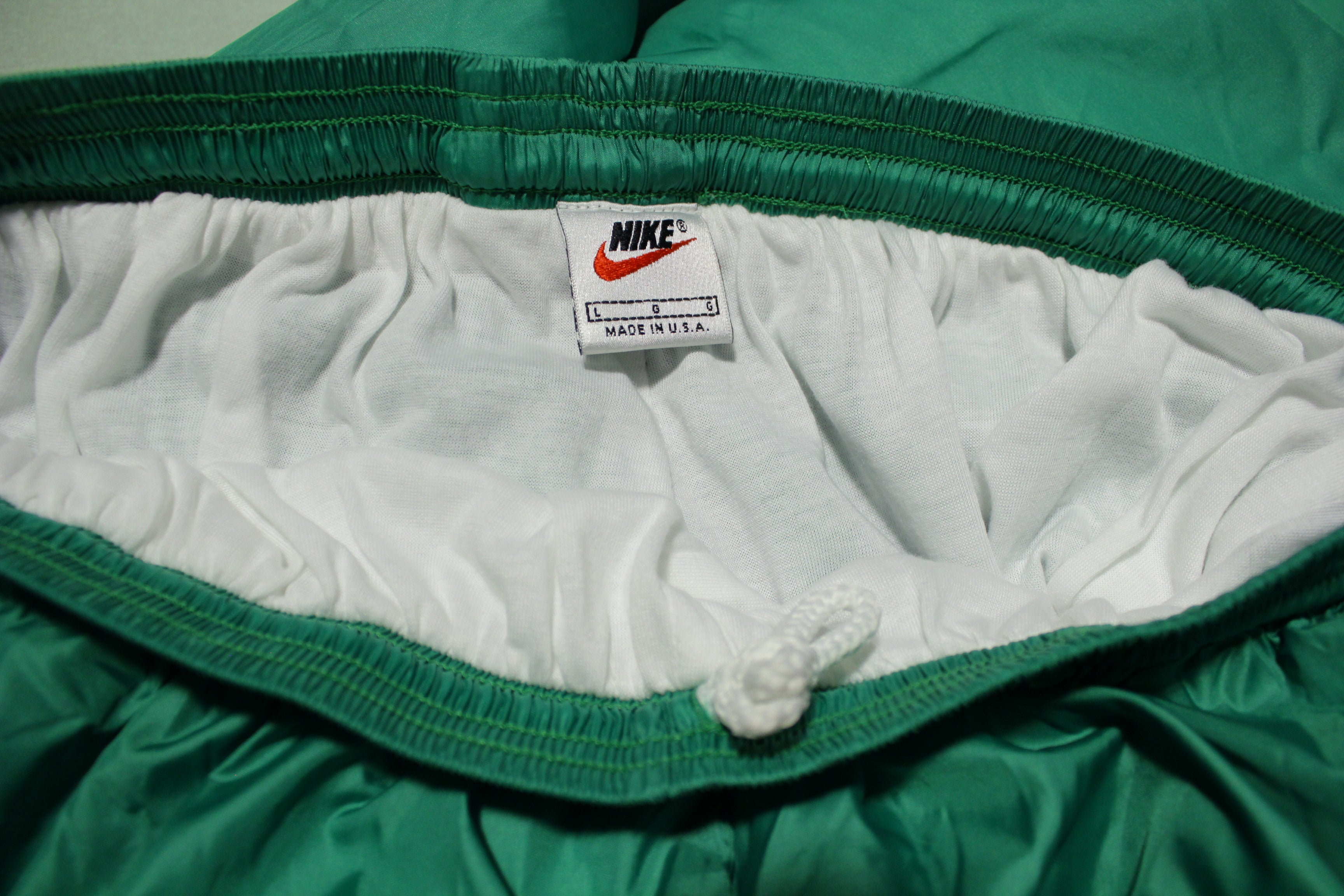 Nike Vintage White Tag 90's Green Track Jogging Windbreaker Pants