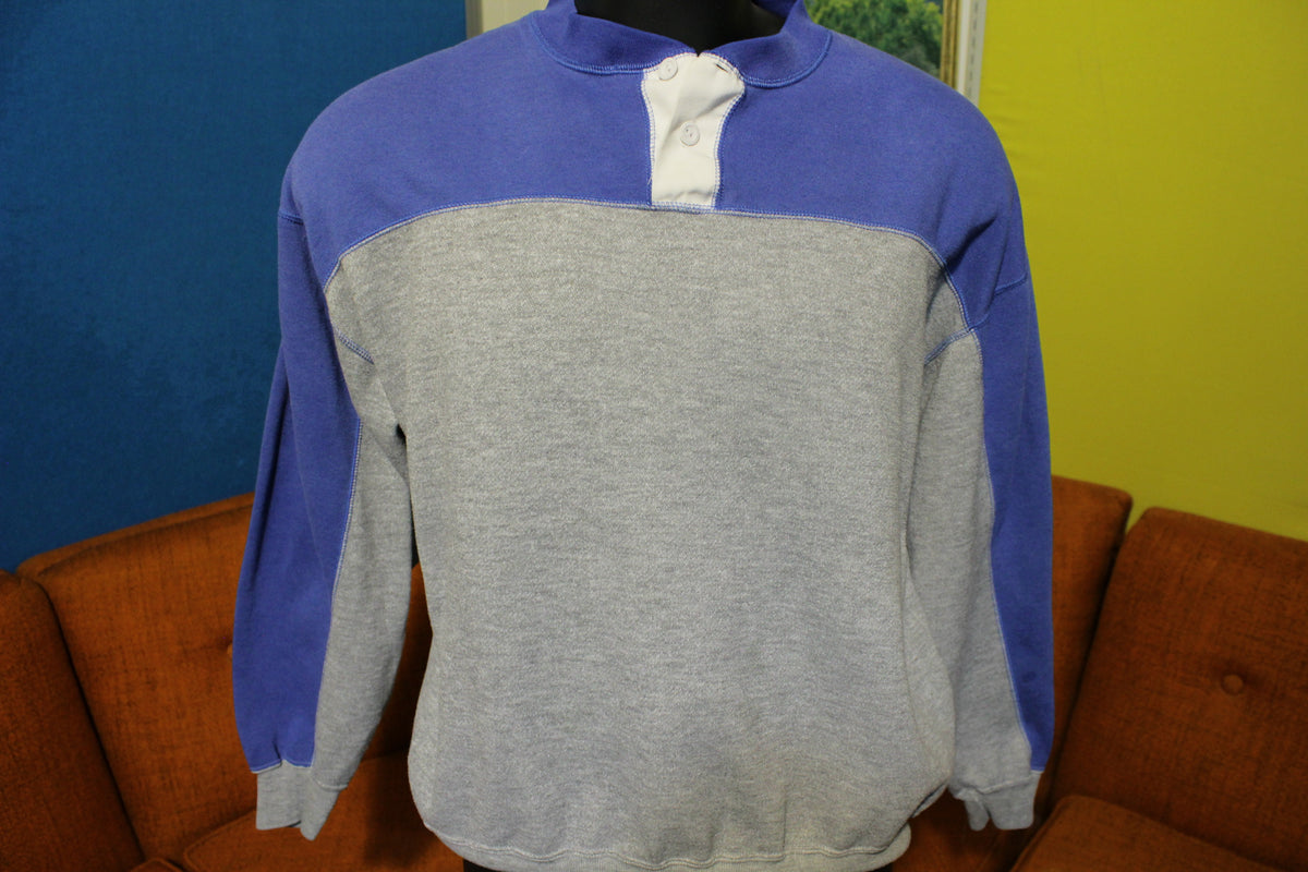 Cascade Sport 80's Color Block Reverse Weave Sweatshirt.