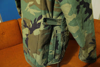 Chiller Killer SafTBak Vintage Woodland Camo Quilt Lined Heavy Coat. Arctic Jacket.