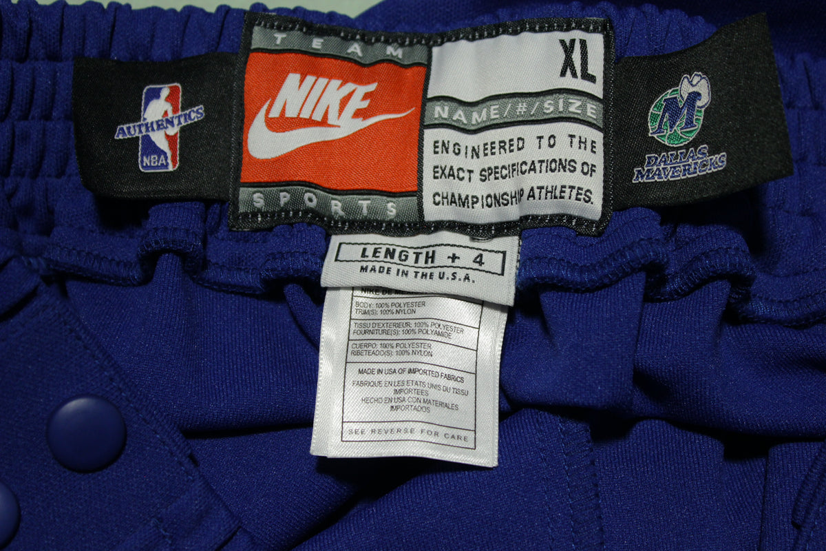 Nike Dallas Mavericks NBA Warm Up Jacket Pants Suit Men's XL