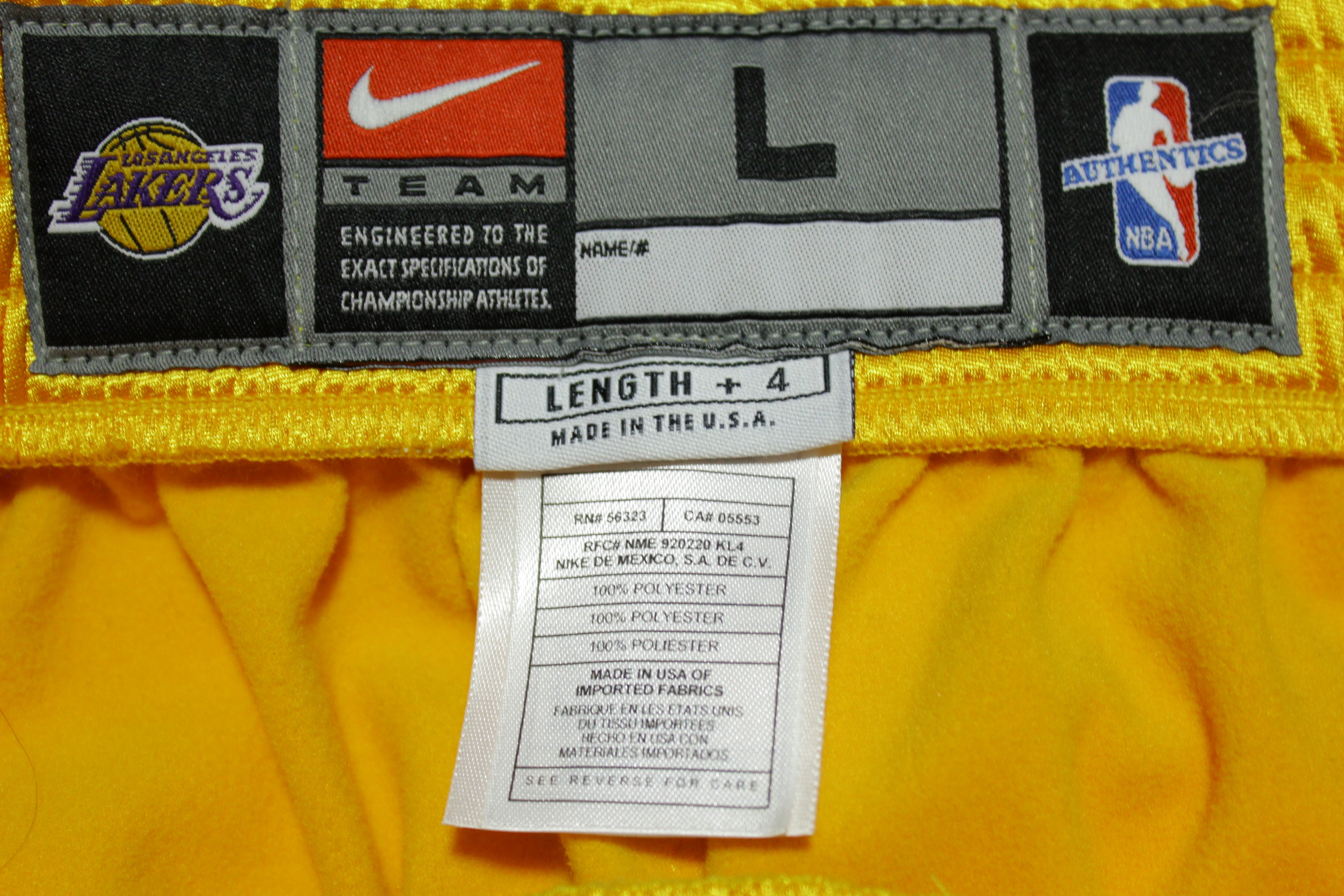 Los Angeles Lakers Vintage Grey Nike Tag 2000s Nike Team Issue Gamer NBA Warmup on sale