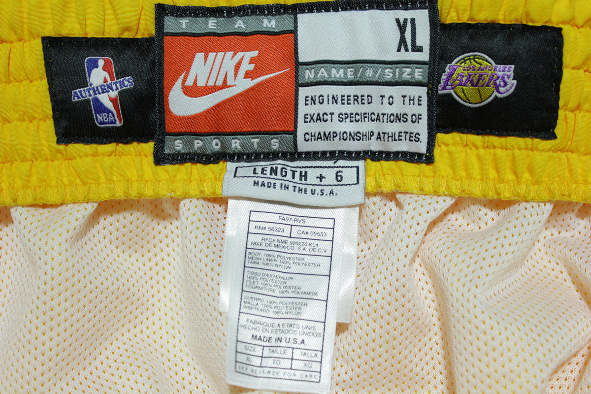 Los Angeles Lakers Vintage 90s Nike Team Game Issue 1997-98 NWOT Warm Up Pants
