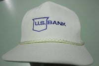 U.S. Bank Cord Rope Sunbelt Vintage 90's Adjustable Snap Back Hat