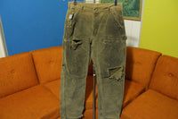 Carhartt B01 30x30 Washed Duck Work Pants Heavily Distressed USA Made