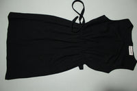 1970s Sacony Black Vintage Dress