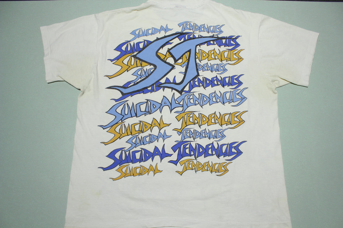 Suicidal Tendencies 1992 All Over Print 90's Giant Tag You Can't Bring Me Down T-Shirt