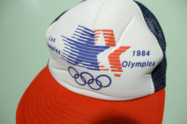 1984 Olympics Los Angeles Vintage 80's Adjustable Snap Back Trucker Hat