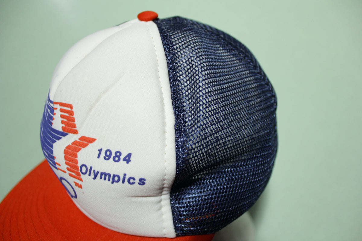 1984 Olympics Los Angeles Vintage 80's Adjustable Snap Back Trucker Hat