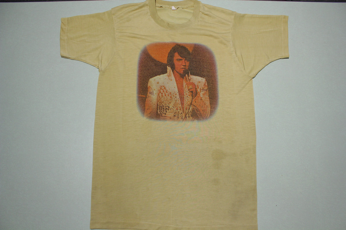 Elvis Presley 1970s Paper Thin Vintage Bootleg Concert T-Shirt