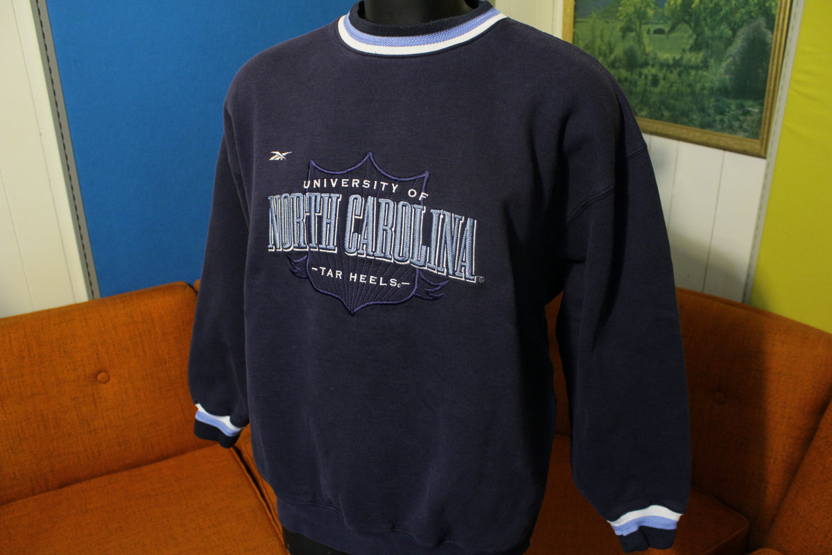 University of North Carolina Tar Heels Reebok Vintage 90's Pullover Crewneck Sweatshirt