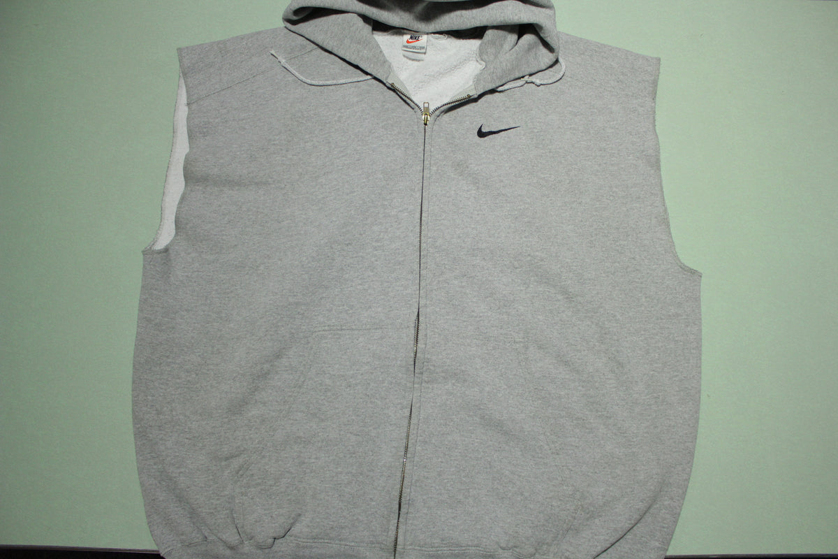 Nike Off Center Swoosh Check Muscle Gym Rocky Hoodie Vintage 90's Sweatshirt