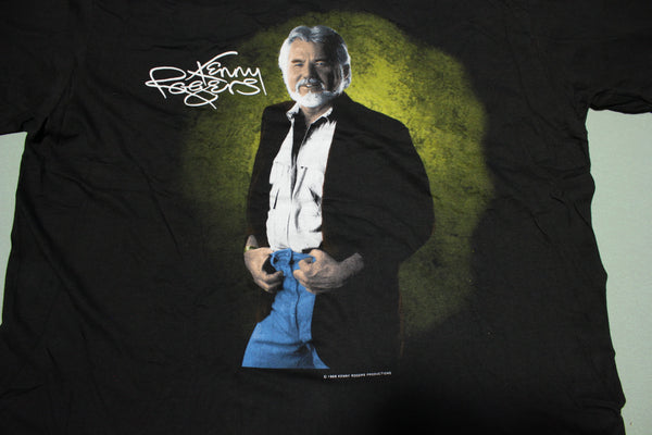 Kenny Rogers Country Legend 1989 Vintage Single Stitch Hanes USA T-Shirt