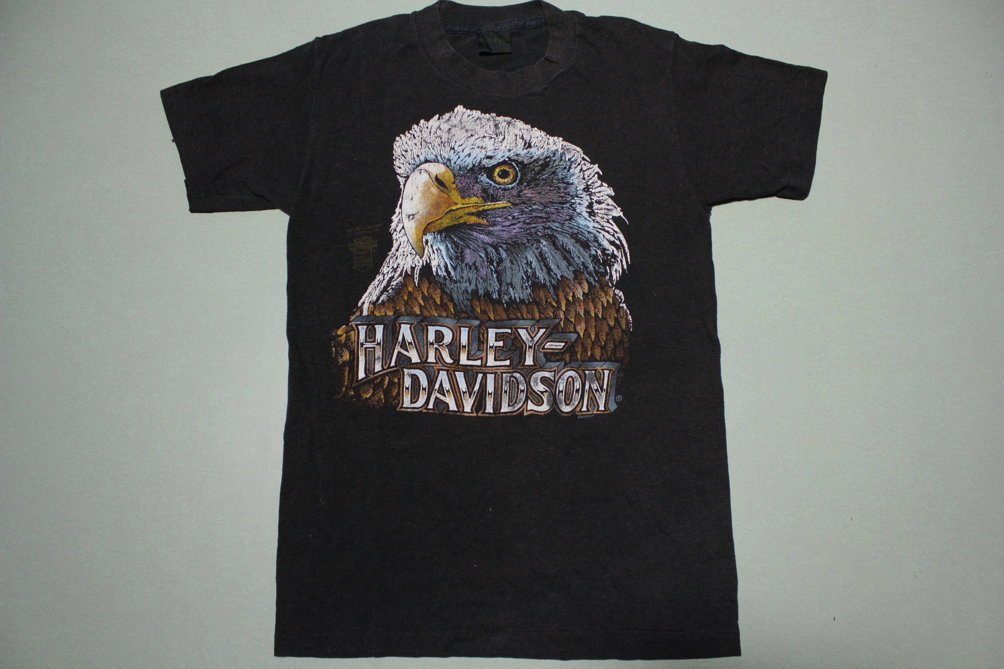 3D Emblem Dave Gardner Bald Eagle Art Harley Davidson Vintage