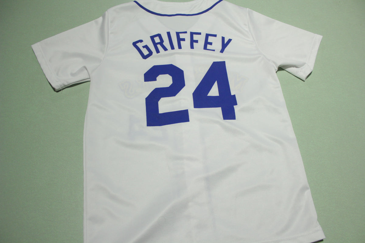 24 KEN GRIFFEY Jr. Seattle Mariners MLB OF Blue Throwback Team