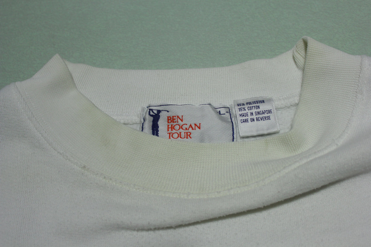 The Ben Hogan Tour Vintage 90's Embroidered Crewneck Golf Pro Sweatshirt
