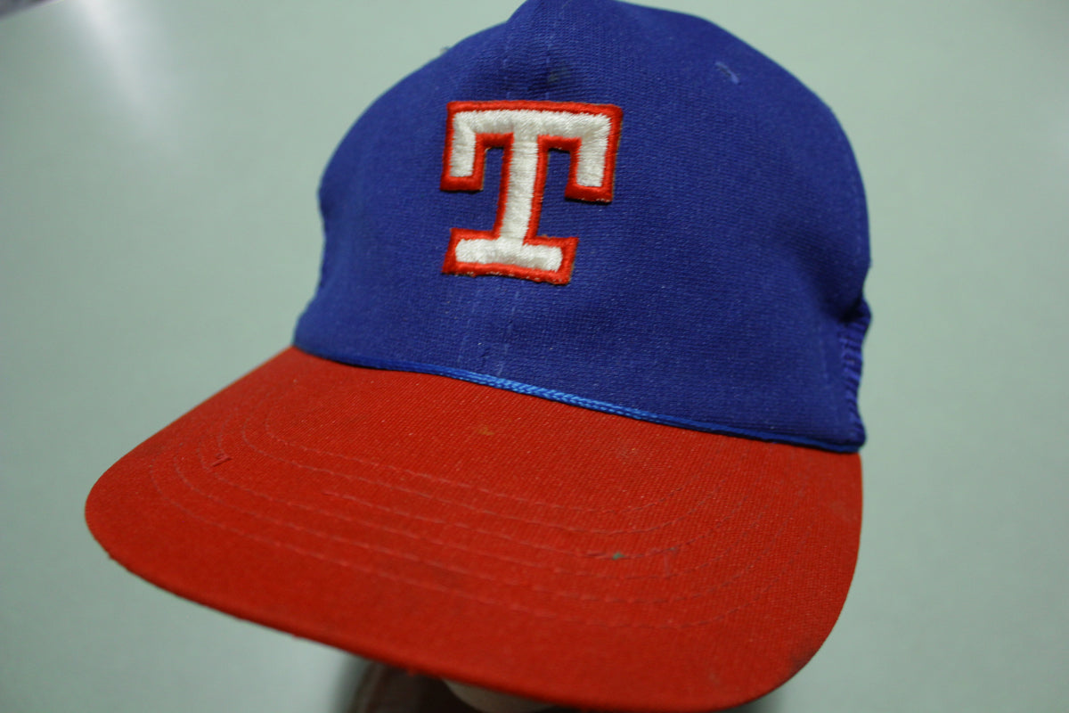 Texas Rangers Vintage 80's Adjustable Snap Back Trucker Hat – thefuzzyfelt