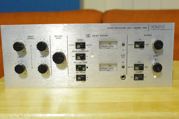 Advent 1972 Model 100A Silver Face Dolby  A B Noise Reduction Stereo Unit 70s