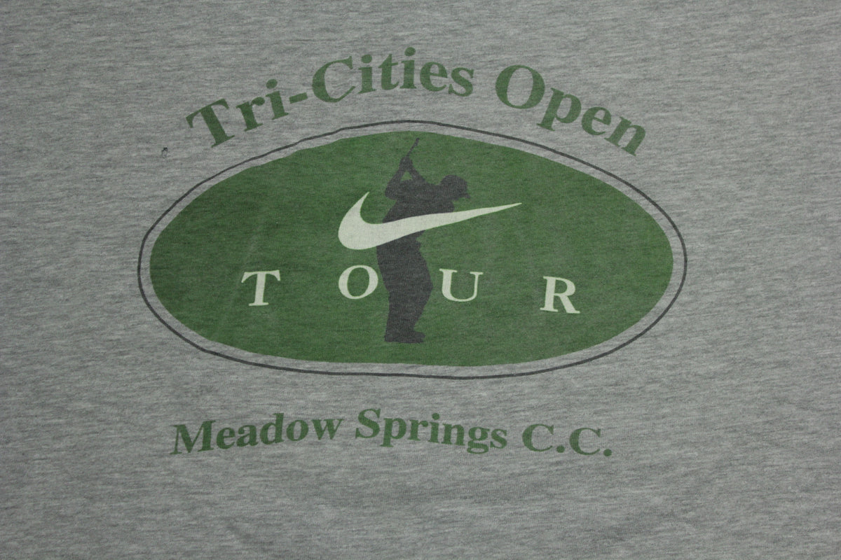 Tri-Cities Open Nike Tour Meadow Springs CC Vintage 90's  Golfing T-Shirt