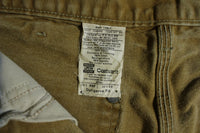 Carhartt B01 30x30  BRN Washed Duck Work Pants Heavily Distressed USA Made
