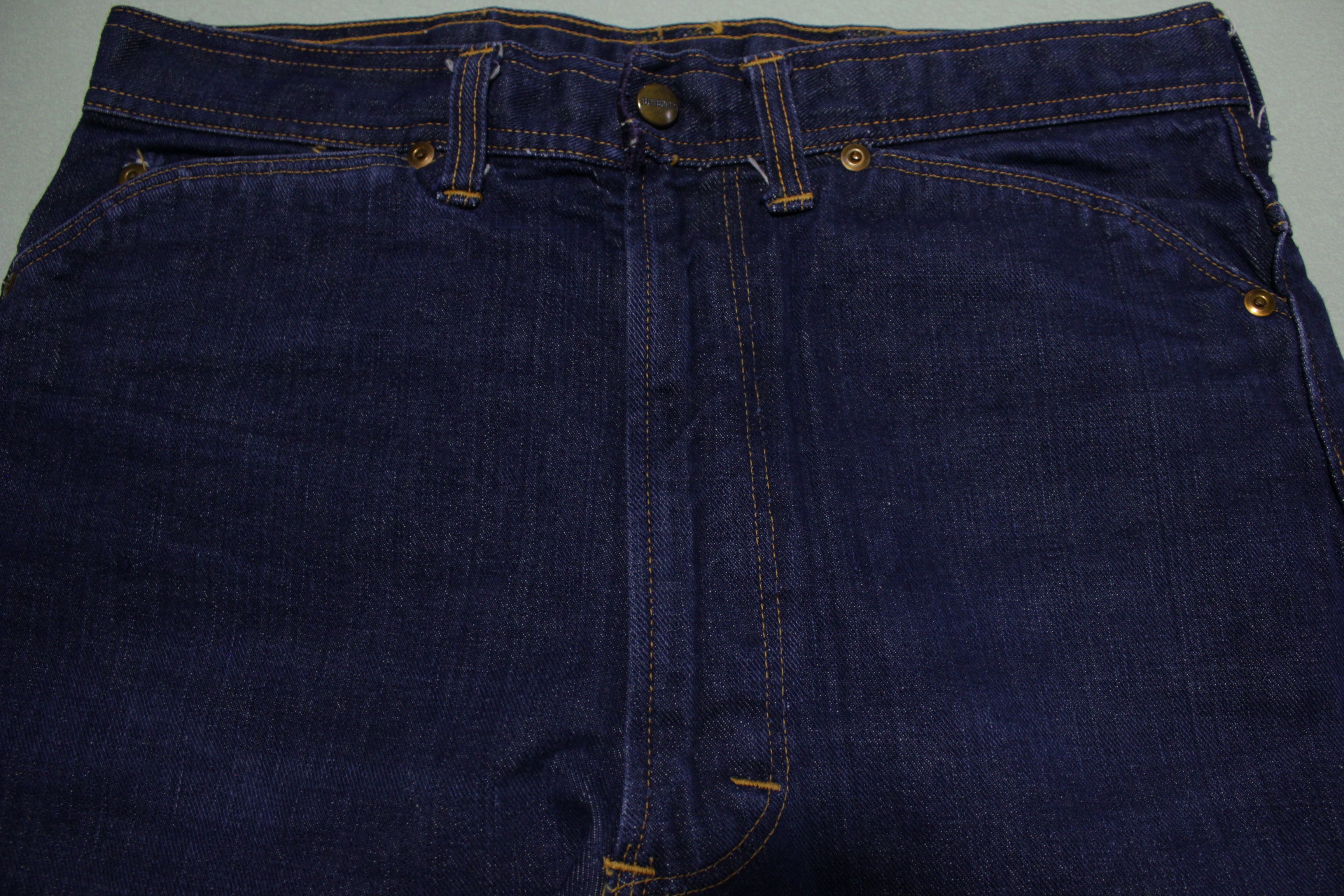 Sears Roebucks Vintage 50's Selvedge Red Line Dark One Wash Denim