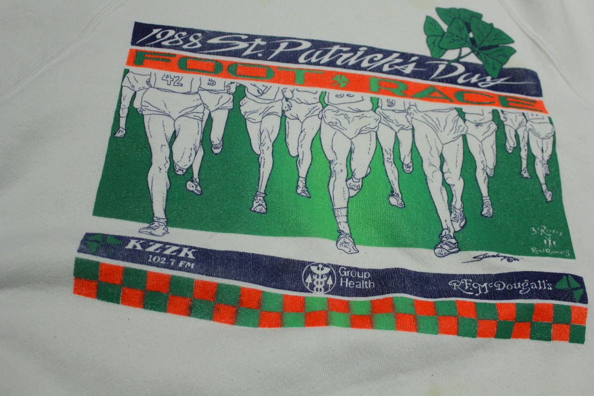1988 St. Patrick's Day Foot Race Vintage 80's Super Weights Russell  USA Sweatshirt