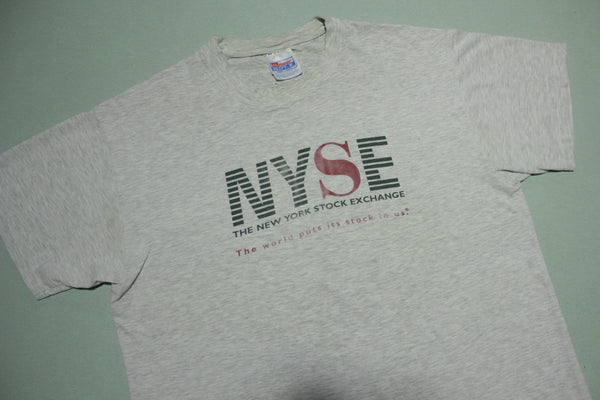 NYSE New York Stock Exchange World  Vintage 90's Hanes USA T-Shirt