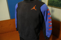 Air Jordan Vintage Multi Colorway Sleeve Print 90s Color Block Sweatshirt.