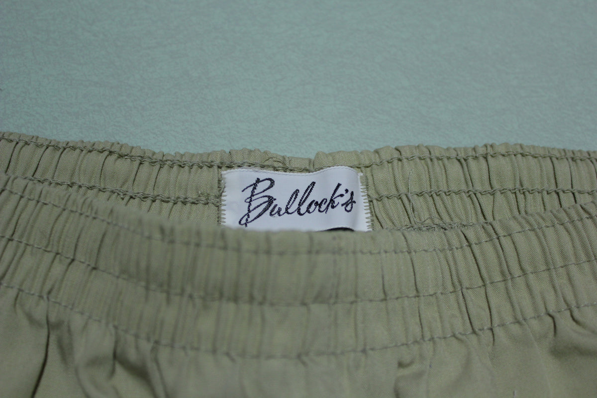 Bullocks Vintage 80's Gym Tennis Style Swimming Trunks / Shorts