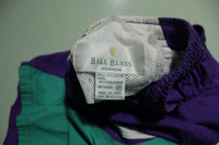 Bill Blass Vintage 90's Gym Tennis Style Color Block Swimming Trunks / Shorts