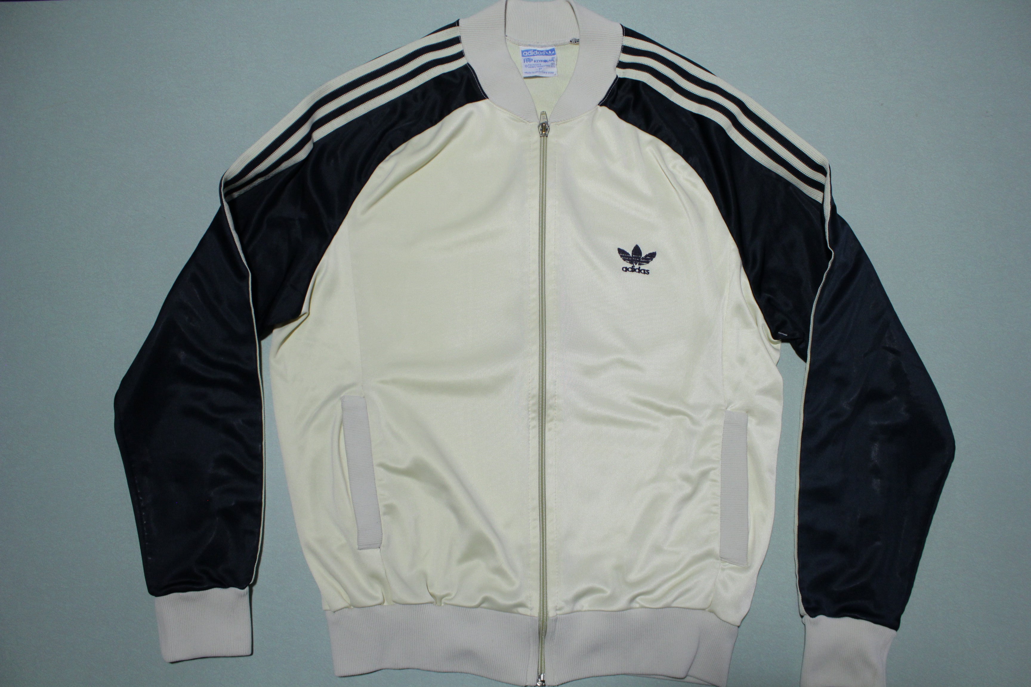 Adidas ATP Keyrolan Vintage Made in USA 80's Striped Track Warm Up Jac –  thefuzzyfelt