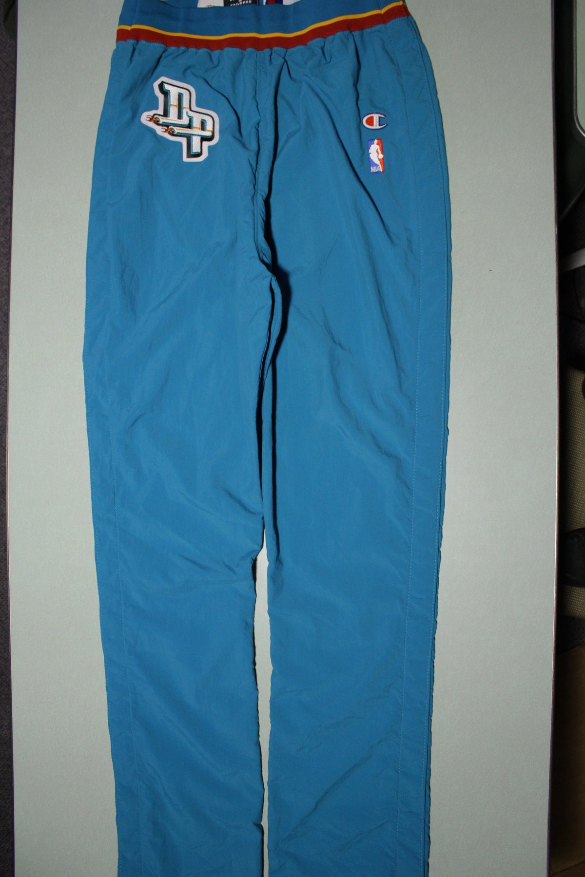 Detroit Pistons Vintage 90s Champion Team Game Issue 1996-97 NWOT Warm Up Pants