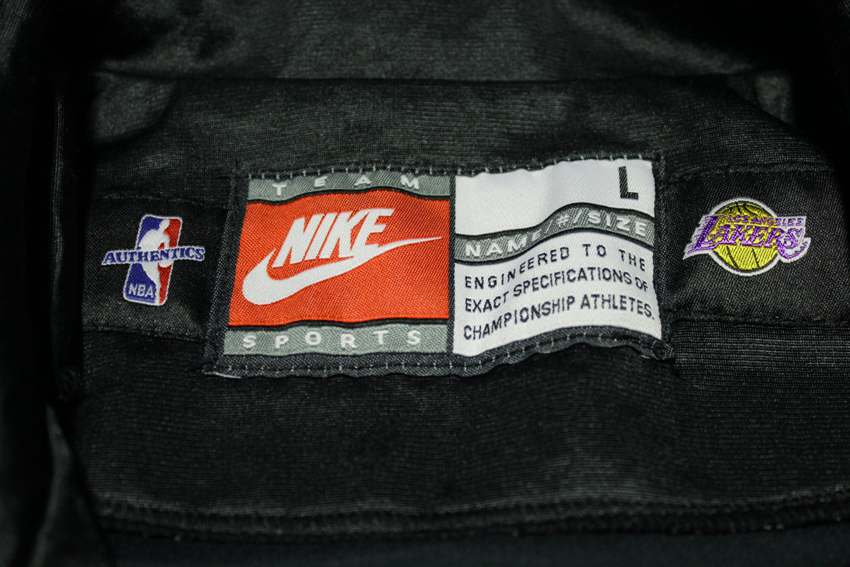 Los Angeles Lakers Vintage 90s Nike Team Black Test Sample NWOT Warm Up Jacket
