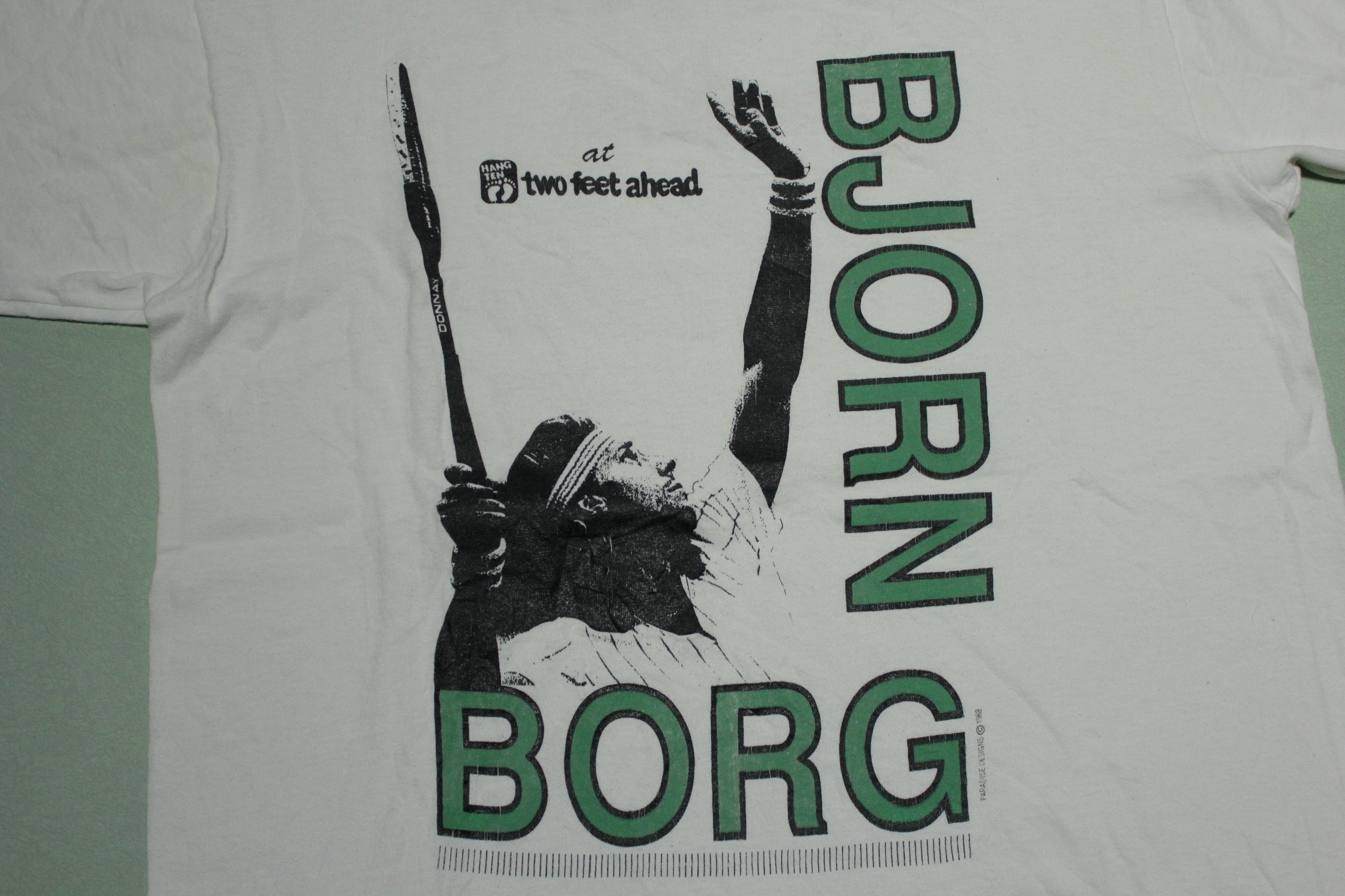 Size XL (46) * True Vintage 1980s Bjorn Borg outlets Tennis Shirt