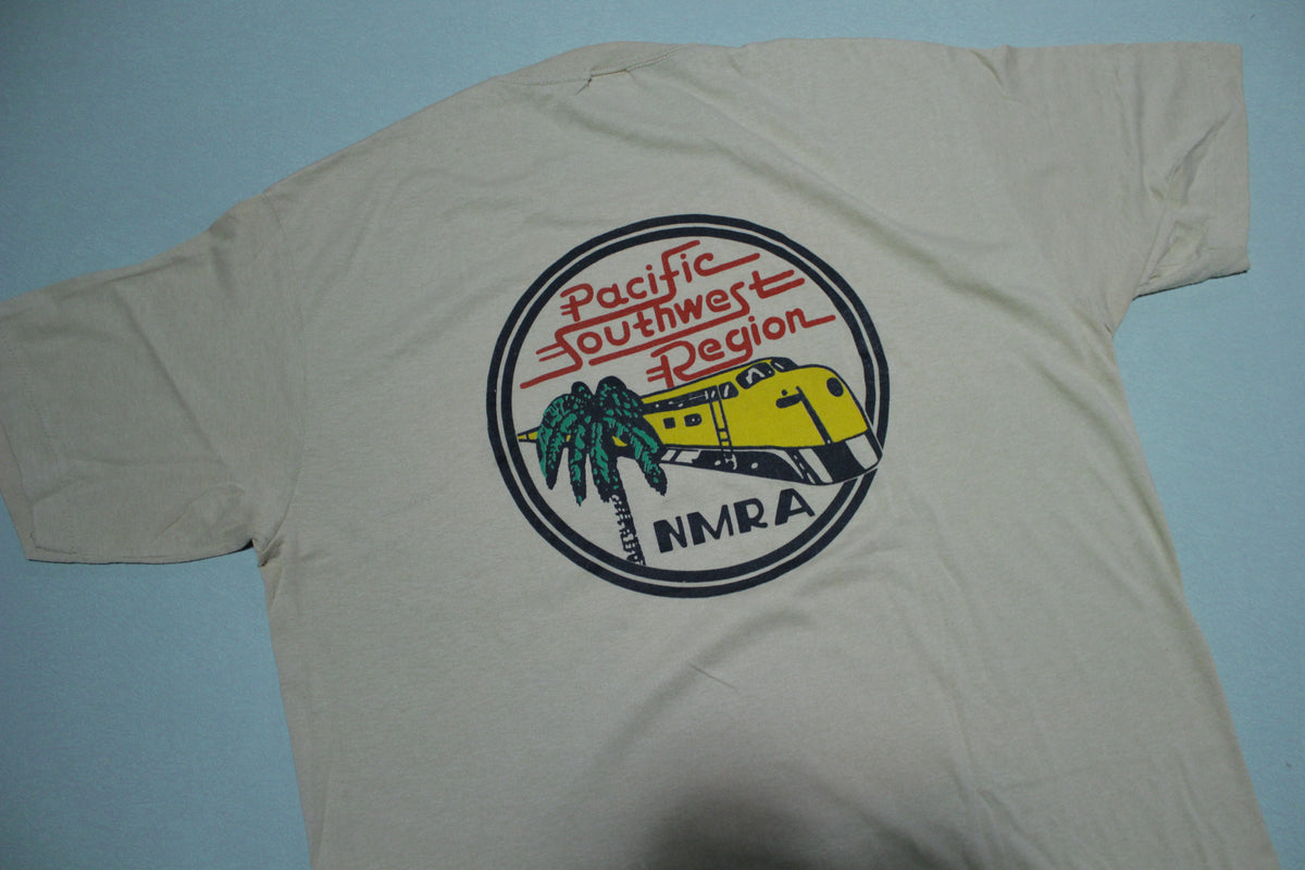 Pacific Southwest Region NMRA Arizona Division Vintage 90's Railroad Train T-Shirt