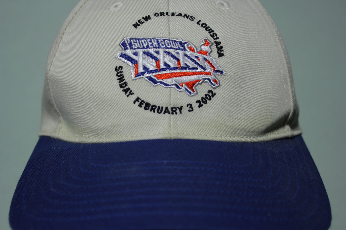 Superbowl XXXVI 2002 New Orleans Vintage 00's Official Adjustable Back Hat