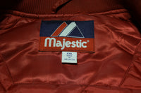 WSU Vintage Washington State Cougars Majestic Satin Starter Style Jacket