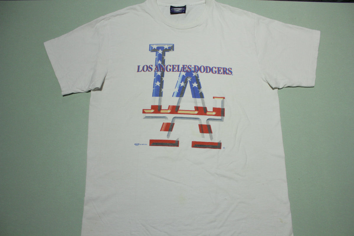 Los Angeles LA Dodgers Vintage 2001 Concepts Sports Single Stitch T-Shirt
