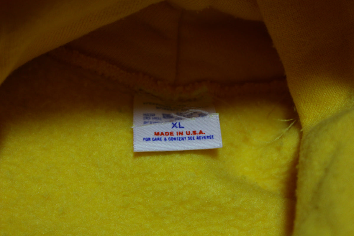 Oregon Ducks Vintage 80's Yellow Russell Made in USA Hoodie Sweatshirt