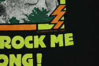 Pecker Rock Black Hills SD 1989 Vintage 80's Sturgis Rock Me Baby Single Stitch T-Shirt
