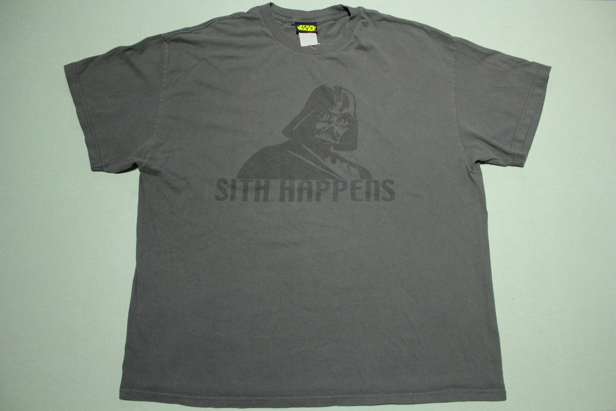 Sith Happens Darth Vadar Lucas Films Star Wars Funny Promotional Movie T-Shirt