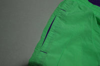 Surf Odyssey Vintage 90's Neon Green Swimming Trunks Shorts