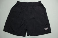 Reebok Vintage 90's Jet Black Swimming Trunks Shorts