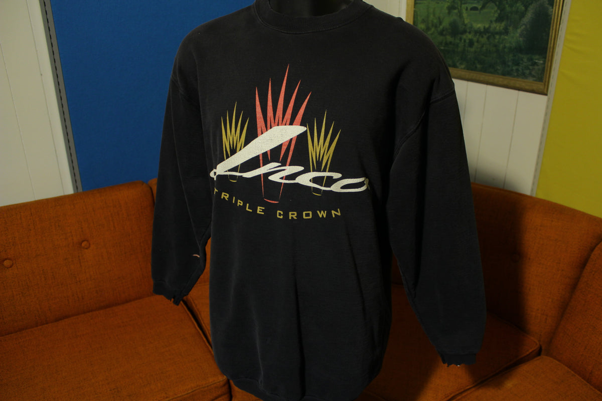 JNCO 90's Vintage Triple Crown Distressed Made in USA Crew Neck XL Sweatshirt