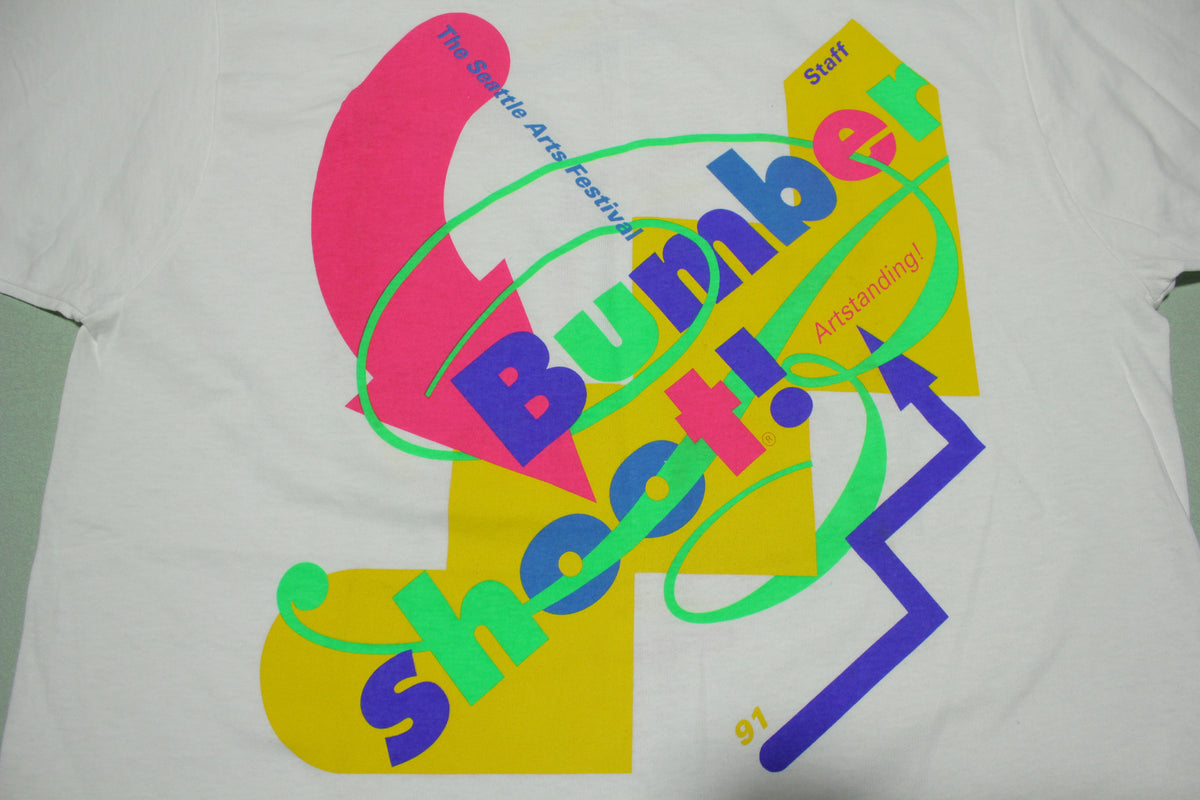 Bumbershoot Seattle 1991 Vintage 90s Posies Crowded House Indigo Girls T-Shirt