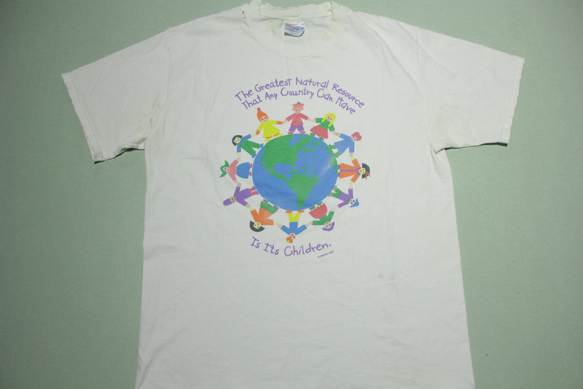 Greatest Natural Resource Any Country Can Have Is Children Vintage Argus 1995 T-Shirt
