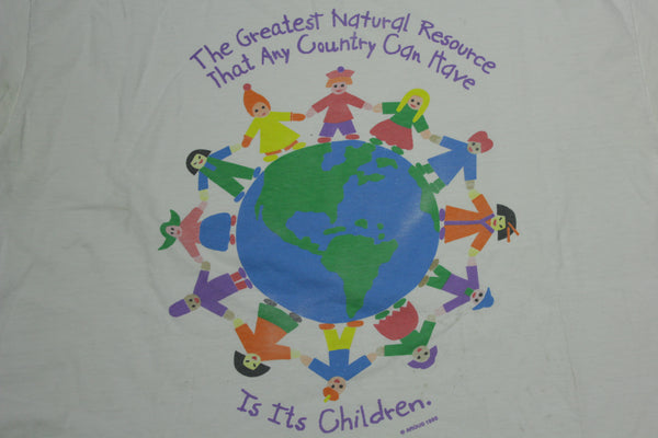 Greatest Natural Resource Any Country Can Have Is Children Vintage Argus 1995 T-Shirt